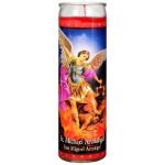 CANDLE SAN MIGUEL ARCANGEL ROJO - CASE