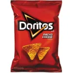 DORITOS Nacho Cheese Tortilla Chips, 7 oz